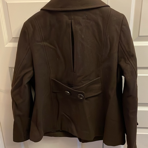 Ladies size XL brown felt bomber jacket - Picture 3 of 3